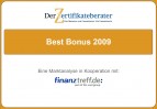 Der Zertifikateberater und finanztreff.de veröffentlichen Best Bonus-Studie 2009