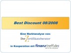 Der Zertifikateberater und finanztreff.de veröffentlichen Best Discount-Studie